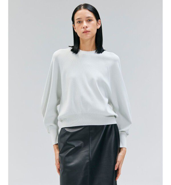 BEIGE,「【洗える】LAURA / ドライタッチバックジップニット」|ニット・セーター|L.Sage