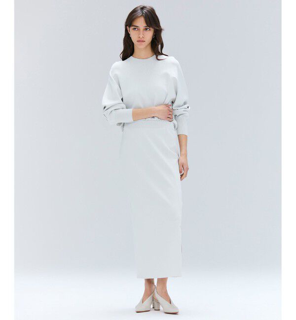 BEIGE,「【洗える】LAURA / ドライタッチバックジップニット」|ニット・セーター|