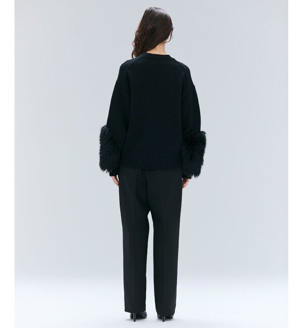 BEIGE,「【洗える・VERY NaVY12月号掲載】CHESTER / フェイクファークルーネックニット」|ニット・セーター|