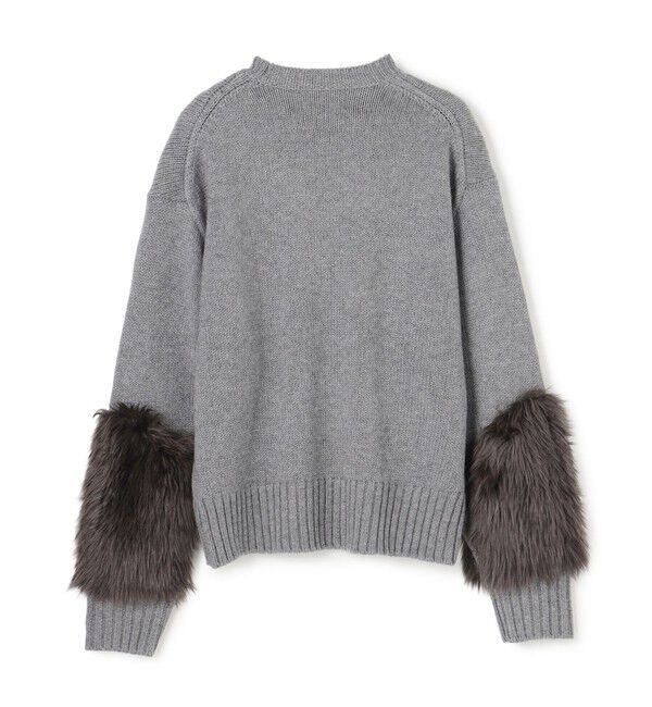 BEIGE,「【洗える・VERY NaVY12月号掲載】CHESTER / フェイクファークルーネックニット」|ニット・セーター|