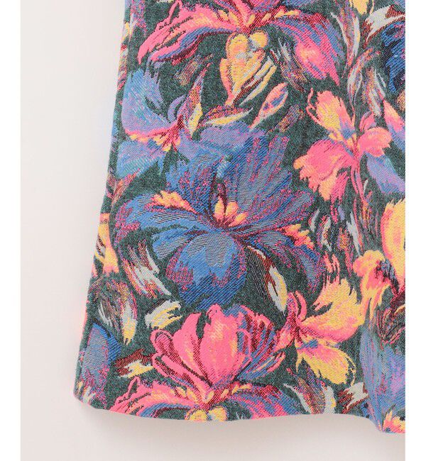 GRACE CONTINENTAL「フラワージャガードフレアスカート」|スカート|