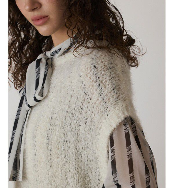  「フィルムヤーンニットベスト」|ベスト・ジレ|