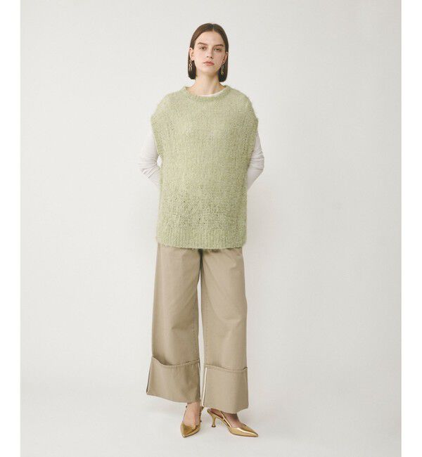  「フィルムヤーンニットベスト」|ベスト・ジレ|