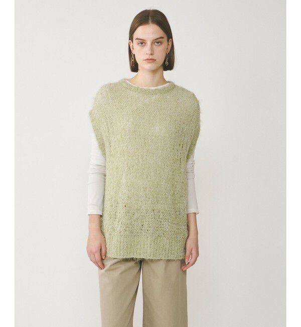  「フィルムヤーンニットベスト」|ベスト・ジレ|