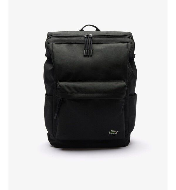 LACOSTE「ネオクロコ レクタンギュラーバックパック / ビジネスバッグ」|リュック|ブラック