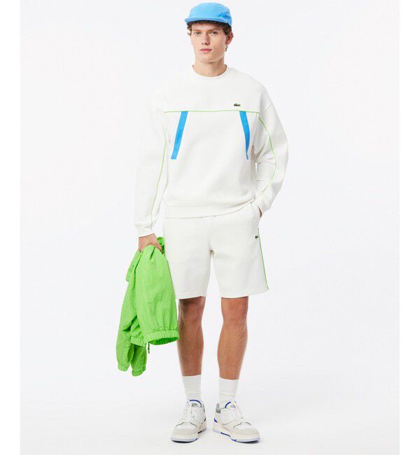 LACOSTE「切り替えダブルフェイススウェットクルーネック トレーナー」|スウェット・ジャージ|