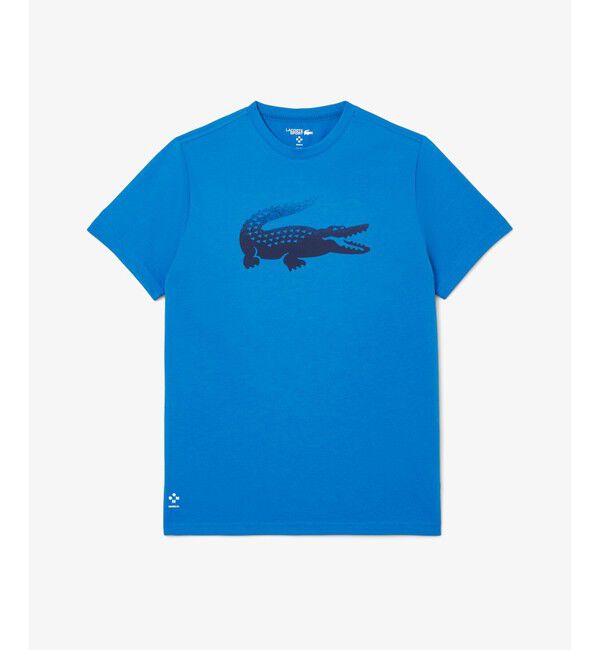 LACOSTE「『メドベージェフ』ウルトラドライ かすれワニロゴプリントTシャツ」|Tシャツ・カットソー|