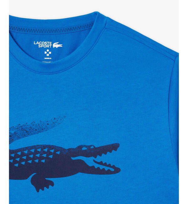 LACOSTE「『メドベージェフ』ウルトラドライ かすれワニロゴプリントTシャツ」|Tシャツ・カットソー|