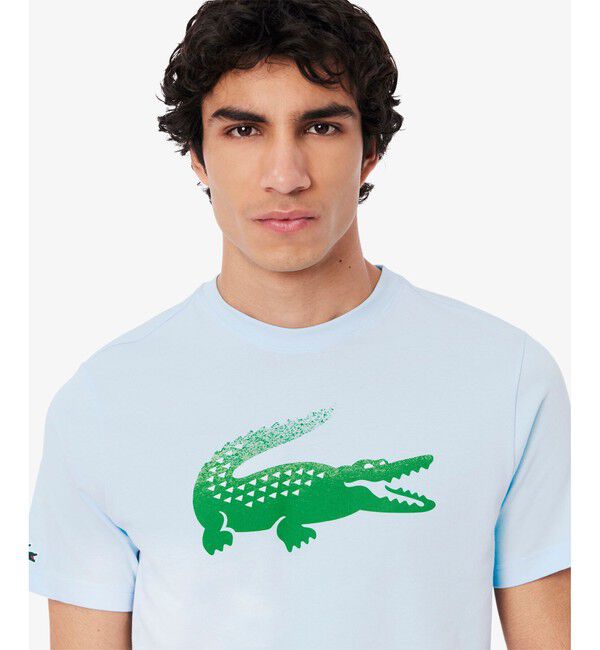 LACOSTE「『メドベージェフ』ウルトラドライ かすれワニロゴプリントTシャツ」|Tシャツ・カットソー|