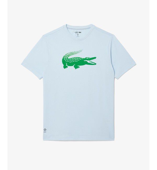 LACOSTE「『メドベージェフ』ウルトラドライ かすれワニロゴプリントTシャツ」|Tシャツ・カットソー|