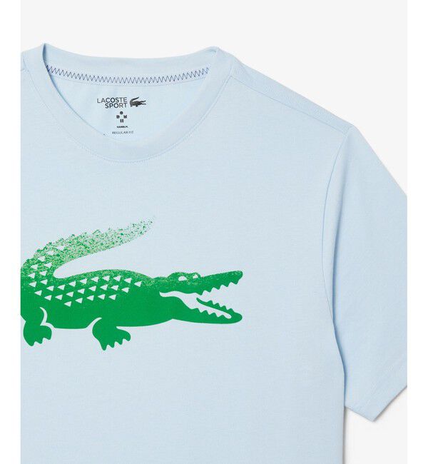 LACOSTE「『メドベージェフ』ウルトラドライ かすれワニロゴプリントTシャツ」|Tシャツ・カットソー|