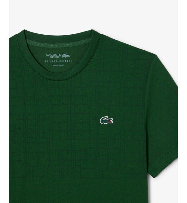 LACOSTE「『ノバク・ジョコビッチ』ラケットプリントウルトラドライTシャツ」|Tシャツ・カットソー|