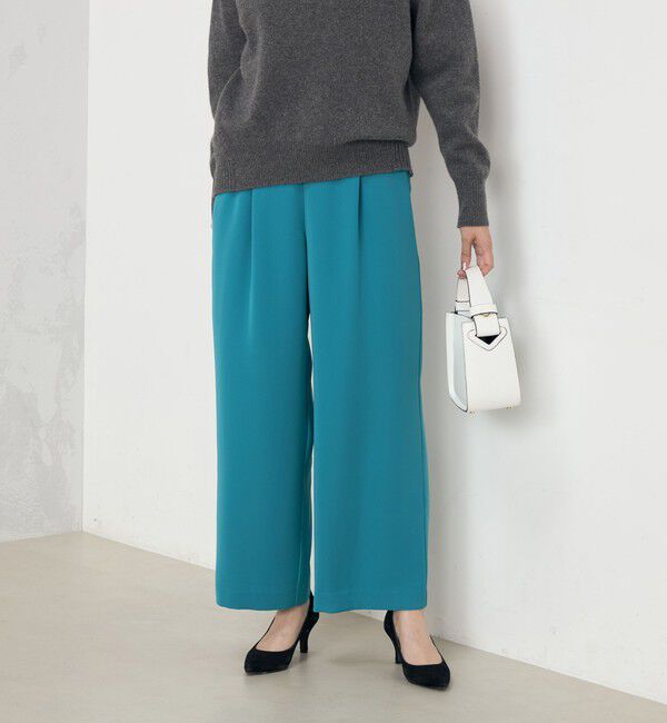 NOLLEY'S「《セットアップ対応》ウォッシャブルダブルクロスワイドパンツ」|その他|