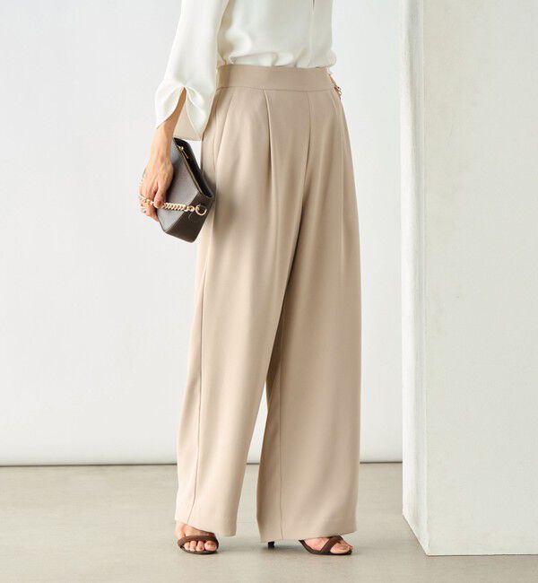 NOLLEY'S「《セットアップ対応》ウォッシャブルダブルクロスワイドパンツ」|その他|