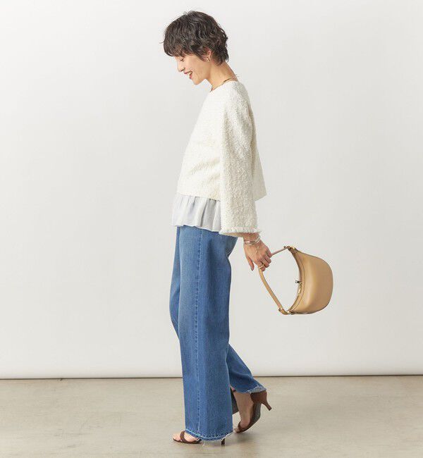 Rie Miller「【RM denim】スリットフレアハイウエストデニム」|デニム|