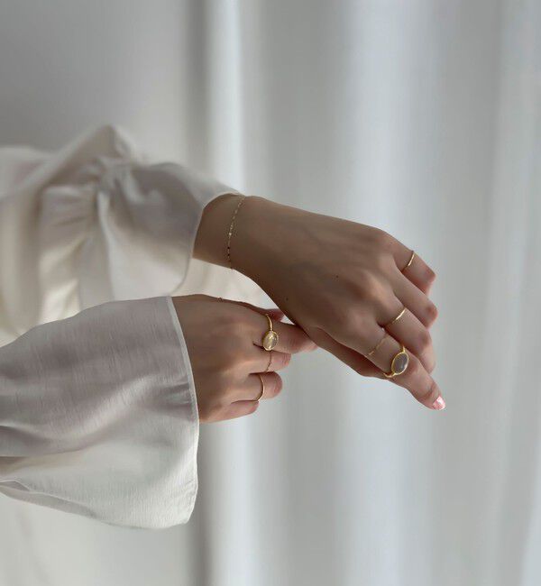 grace grace「【grace grace/グラスグラス】10Kペタルチェーンブレスレット」|ブレスレット・バングル|