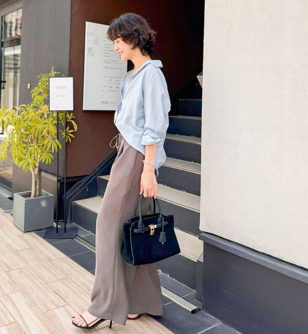 NOLLEY'S sophi「《セットアップ対応》シアーローン２WAYシャツ」|シャツ・ブラウス|