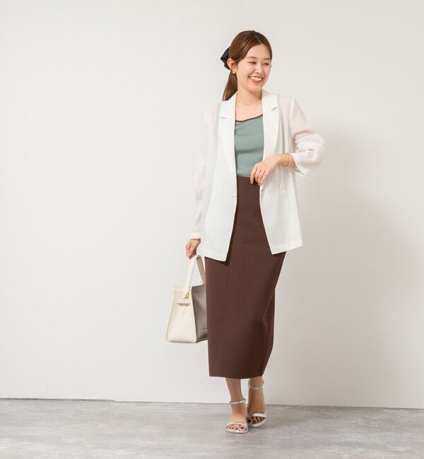 NOLLEY'S「《セットアップ対応》ミラノリブタイトスカート」|タイト|