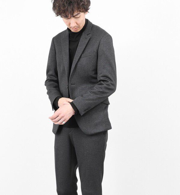 Stutostein「《ビジカジ/セットアップ対応》CORDURA 裏起毛ウォッシャブルストレッチジャケット 25AW」|テーラードジャケット|