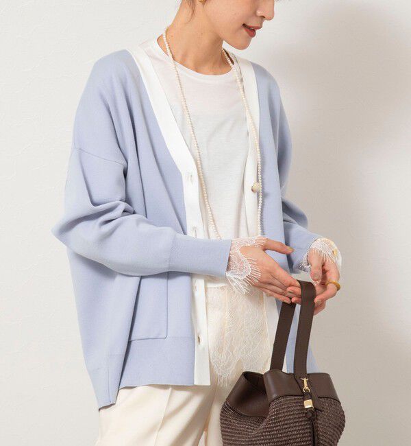 NOLLEY'S sophi「ウォッシャブルレース切替ロンT」|Tシャツ・カットソー|