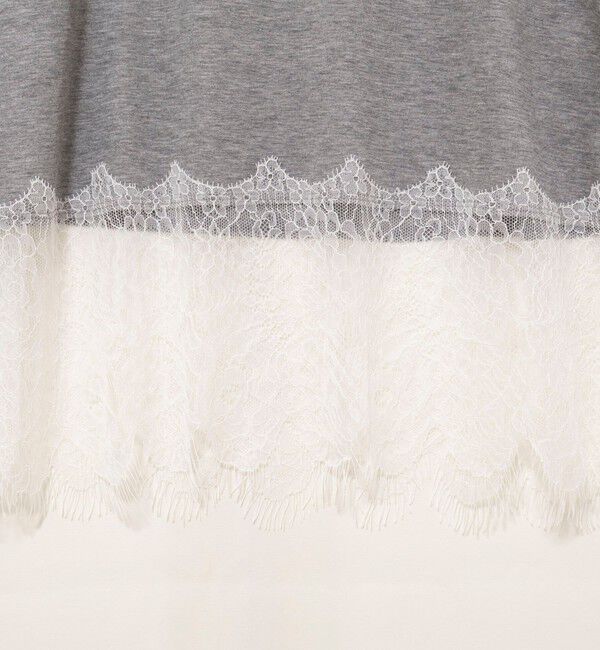 NOLLEY'S sophi「ウォッシャブルレース切替ロンT」|Tシャツ・カットソー|