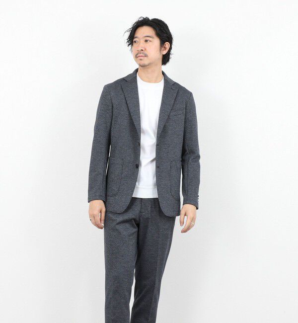 NOLLEY'S goodman「《ビジカジ/セットアップ対応》シャークジャージ イージーJK 26SS」|テーラードジャケット|