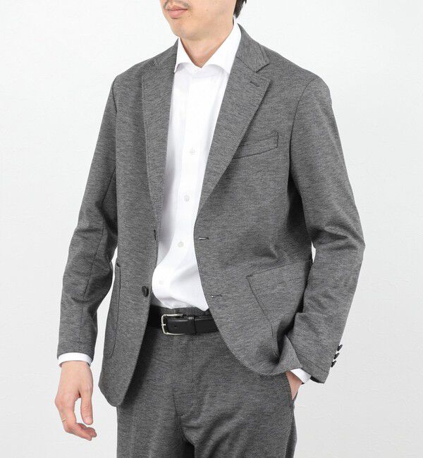 NOLLEY'S goodman「《ビジカジ/セットアップ対応》シャークジャージ イージーJK 26SS」|テーラードジャケット|