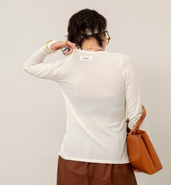 MAQWEL「【MAQWEL/マクウェル】ウォッシャブルリブカーディガン」|カーディガン|