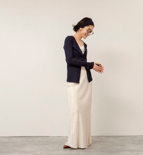 MAQWEL「【MAQWEL/マクウェル】ウォッシャブルリブカーディガン」|カーディガン|