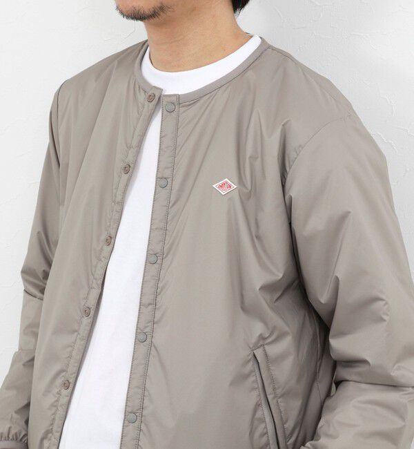 NOLLEY'S goodman「【DANTON/ダントン】DT-A0633SNT INSULATION COLLARLESS JACKET 26SS」|ブルゾン・スタジャン|グレー