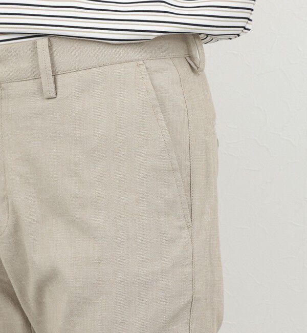 NOLLEY'S goodman「《ビジカジ対応》綿麻COOLMAX スリムフィットパンツ 26SS」|チノ|
