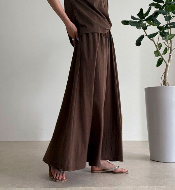 fredy emue「《セットアップ対応》タンブラー鹿の子フレアースカート」|スカート|