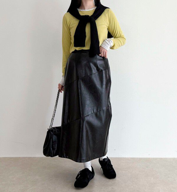 fredy emue「ヴィンテージライクレザースカート」|スカート|