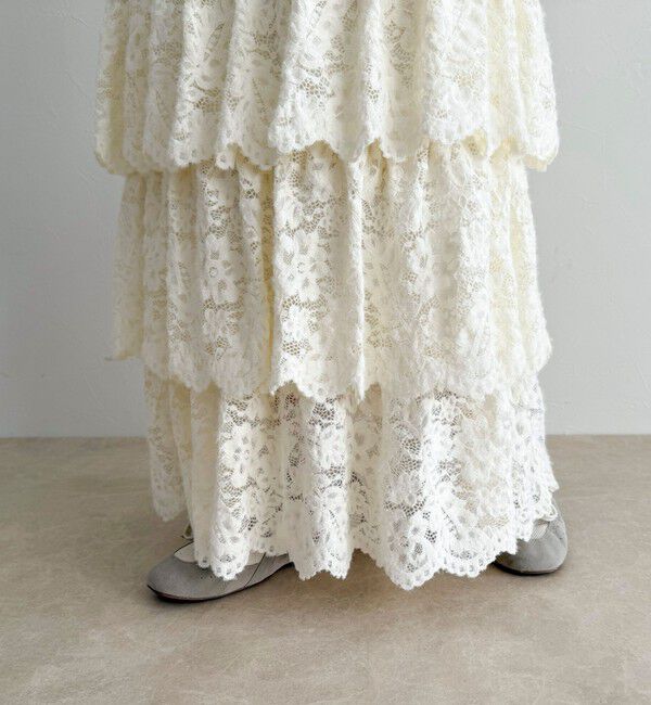 fredy emue「起毛レースティアードスカート」|スカート|