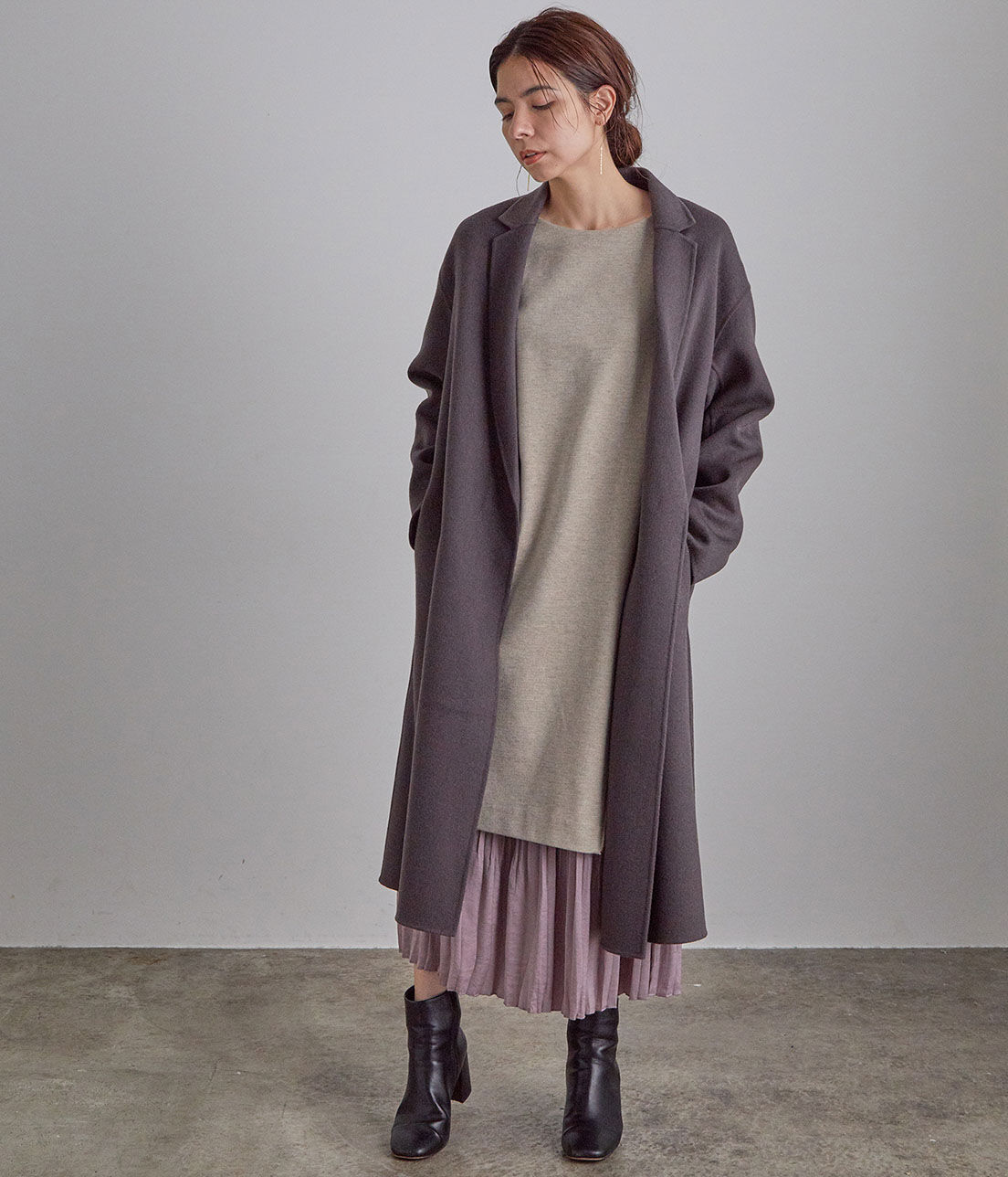 SALON adam et rope'「ウールカシミヤ無双仕立てロングチェスターコート」|チェスターコート|