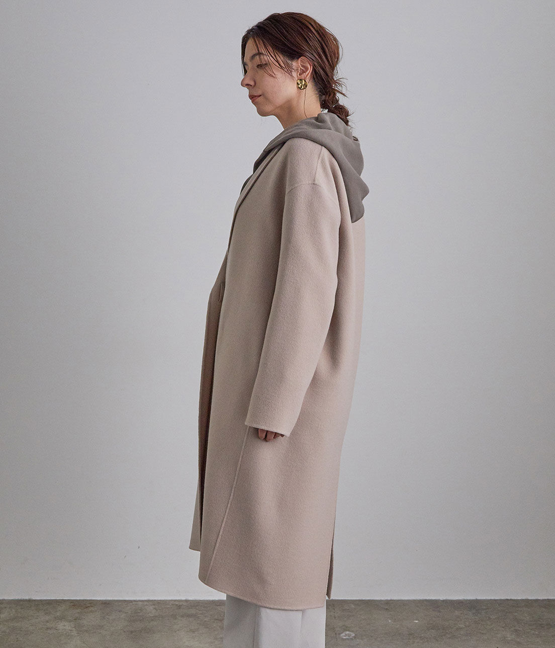 SALON adam et rope'「ウールカシミヤ無双仕立てロングチェスターコート」|チェスターコート|