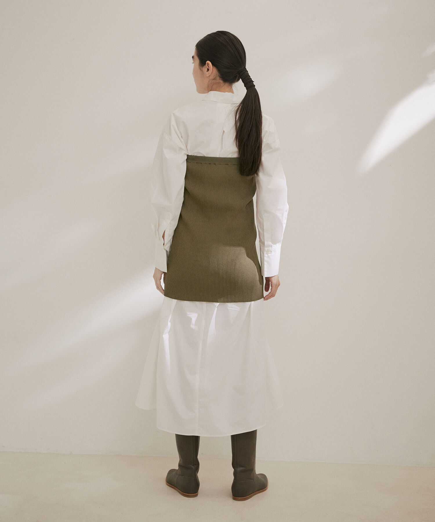 SALON adam et rope'「【雑誌掲載】リブジップビスチェ」|ベスト・ジレ|