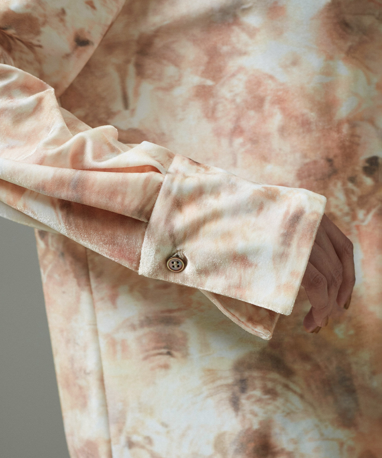 SALON adam et rope'「ストーンウッドプリントベロアブラウス」|シャツ・ブラウス|