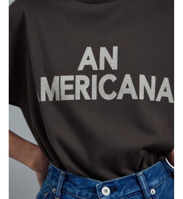 SALON adam et rope'「【Americana（アメリカーナ） for SALON】別注ロゴTシャツ」|Tシャツ・カットソー|