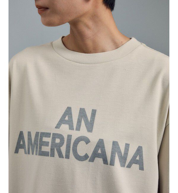 SALON adam et rope'「【Americana（アメリカーナ） for SALON】別注ロゴTシャツ」|Tシャツ・カットソー|