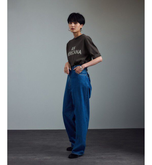 SALON adam et rope'「【Americana（アメリカーナ） for SALON】別注ロゴTシャツ」|Tシャツ・カットソー|