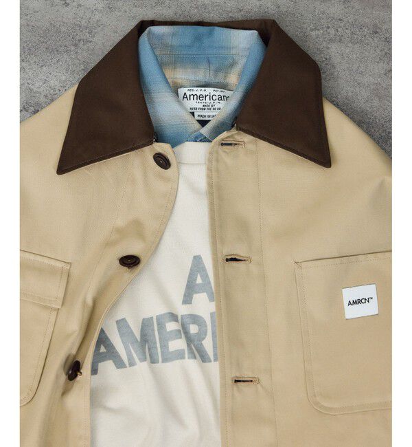SALON adam et rope'「【Americana（アメリカーナ） for SALON】別注カバーオール / シャツジャケット」|ブルゾン・スタジャン|