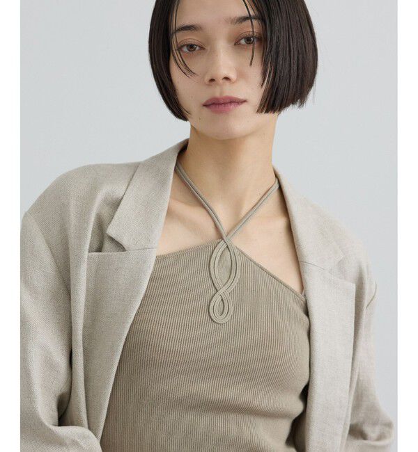 SALON adam et rope'「フロントロープホルターネック」|キャミソール|