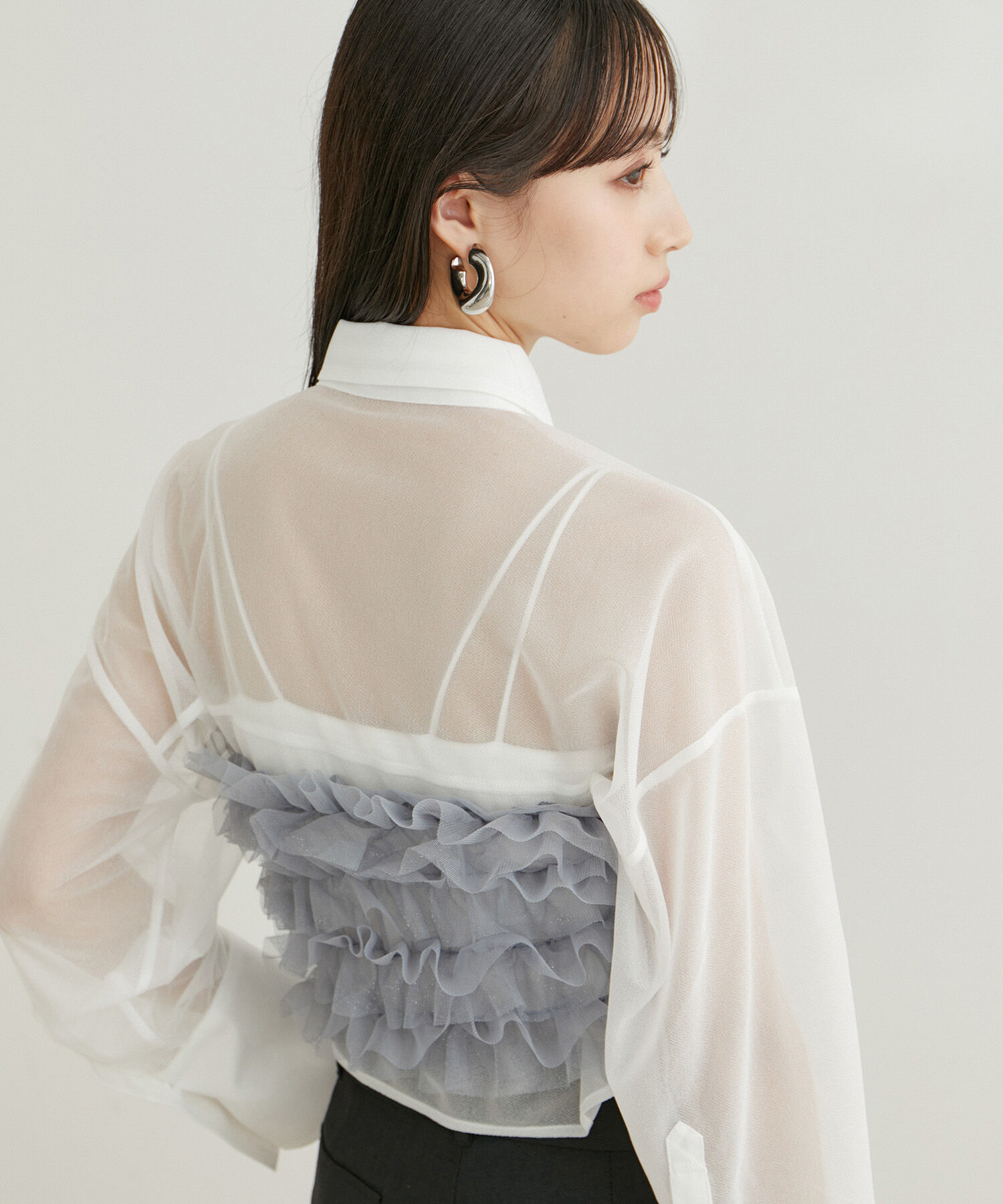 VIS「チュールフリルビスチェ」|キャミソール|