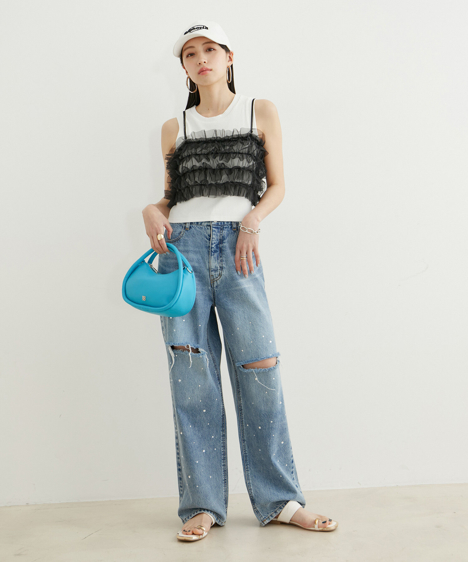 VIS「チュールフリルビスチェ」|キャミソール|