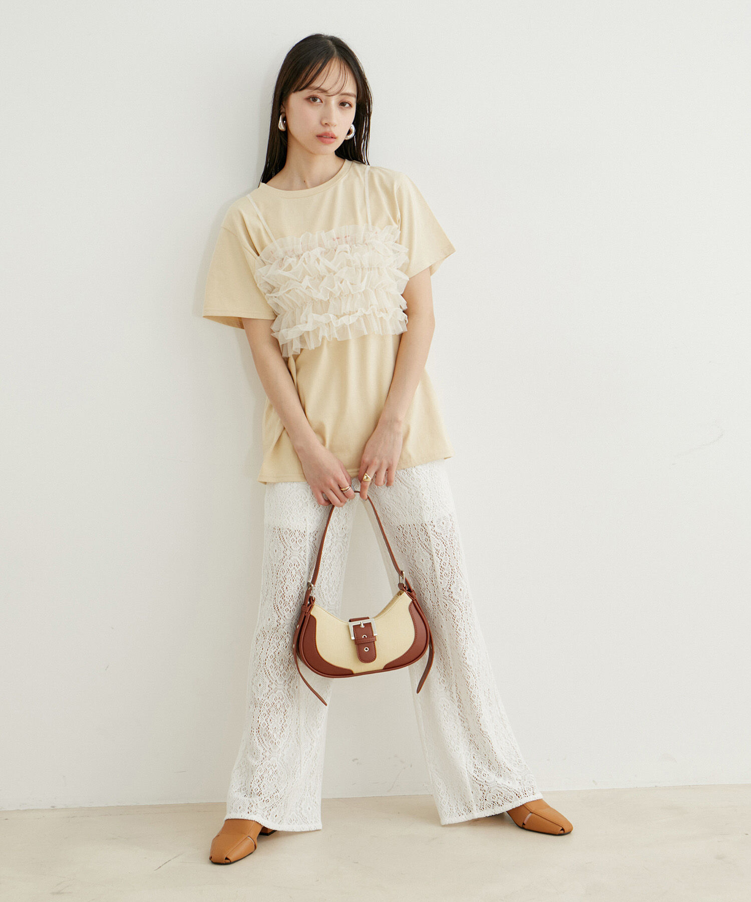 VIS「チュールフリルビスチェ」|キャミソール|