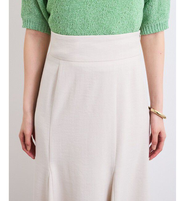 VIS「【美easy】リネンライクマーメイドスカート【洗える】【セットアップ対応】」|スカート|