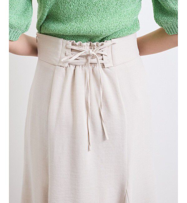 VIS「【美easy】リネンライクマーメイドスカート【洗える】【セットアップ対応】」|スカート|