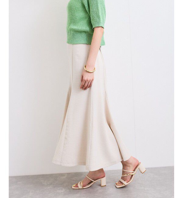 VIS「【美easy】リネンライクマーメイドスカート【洗える】【セットアップ対応】」|スカート|