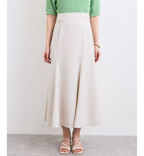 VIS「【美easy】リネンライクマーメイドスカート【洗える】【セットアップ対応】」|スカート|